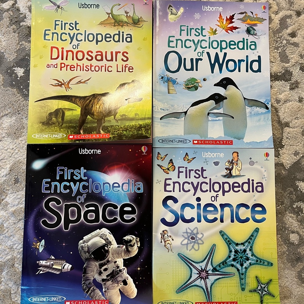 4 Usborne ScholasticEducational Books